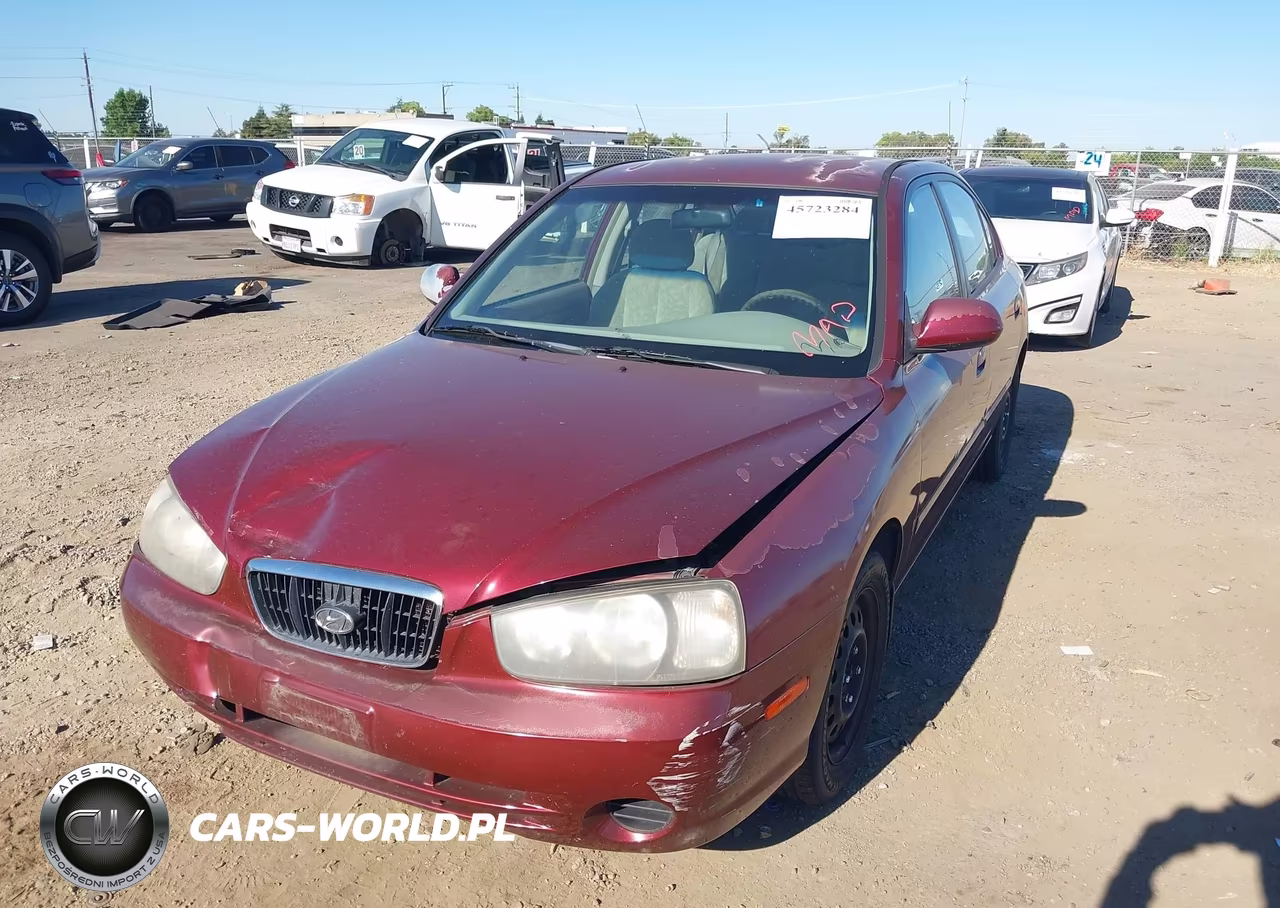 2001 Hyundai Elantra Gls VIN:KMHDN45D61U160895 - 2