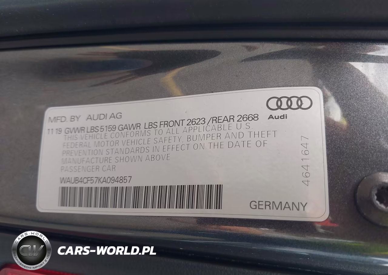 2019 Audi S5 3.0T Premium VIN:WAUB4CF57KA094857 - 9