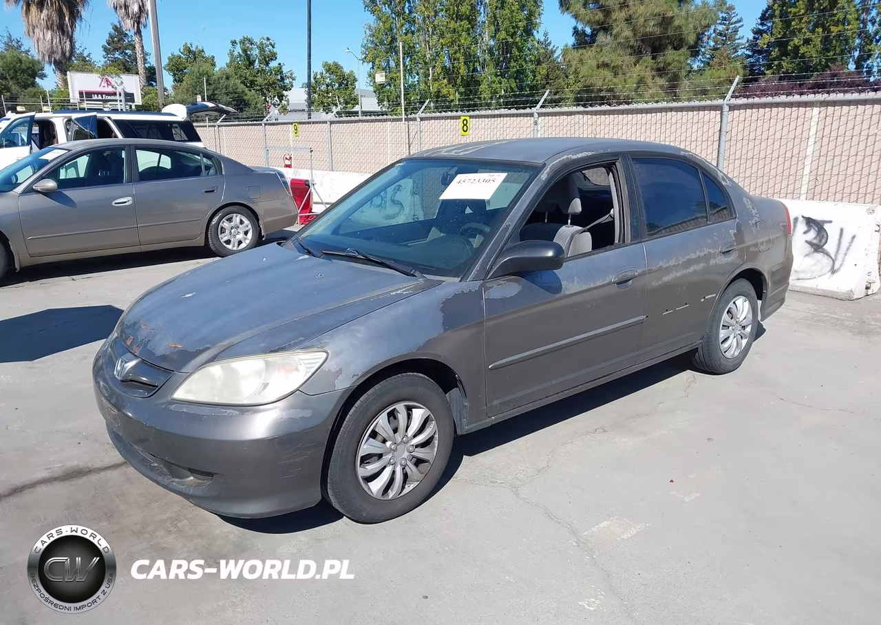 2005 Honda Civic Vp VIN:2HGES16325H583103 - 2