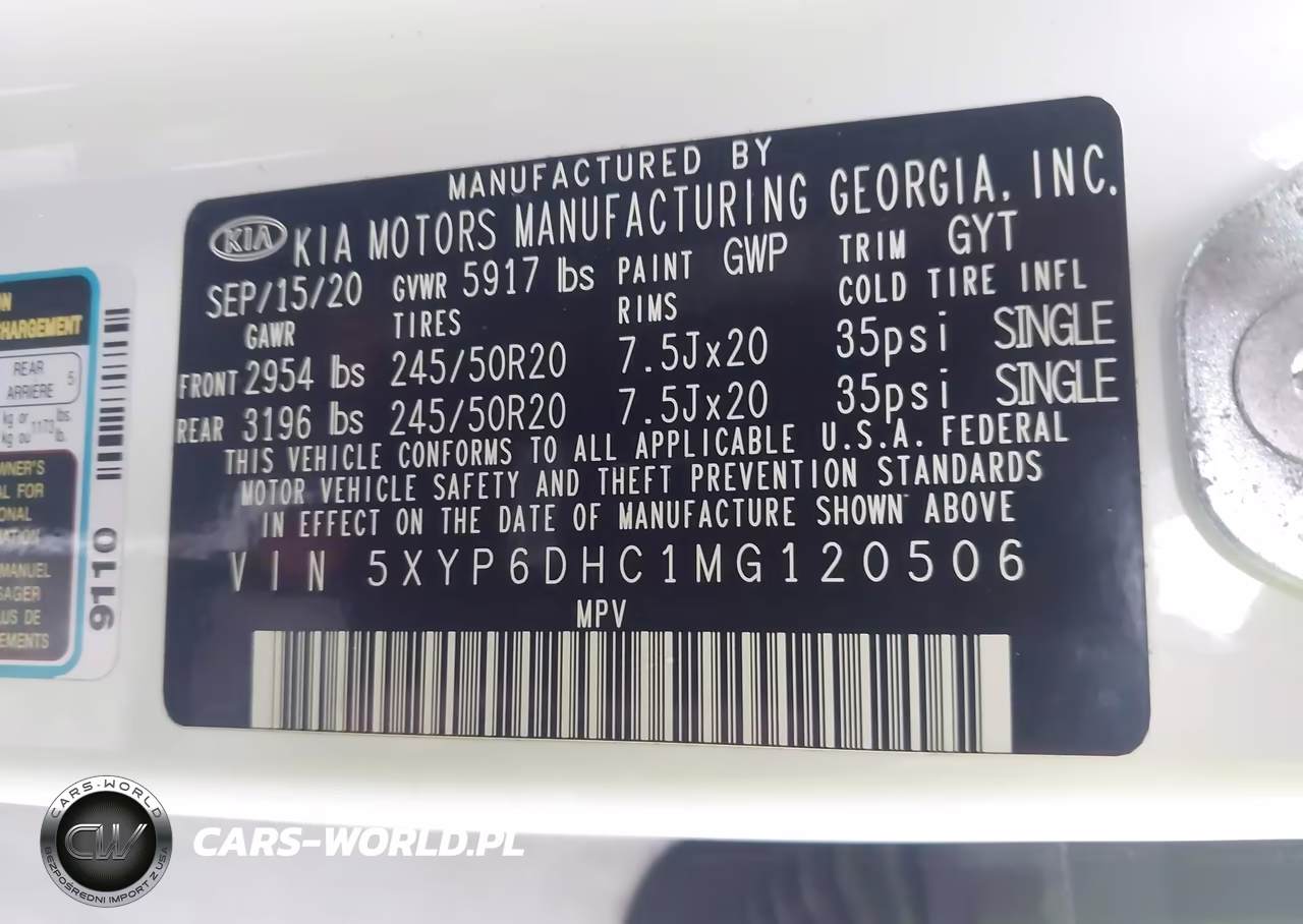 2021 Kia Telluride S VIN:5XYP6DHC1MG120506 - 9