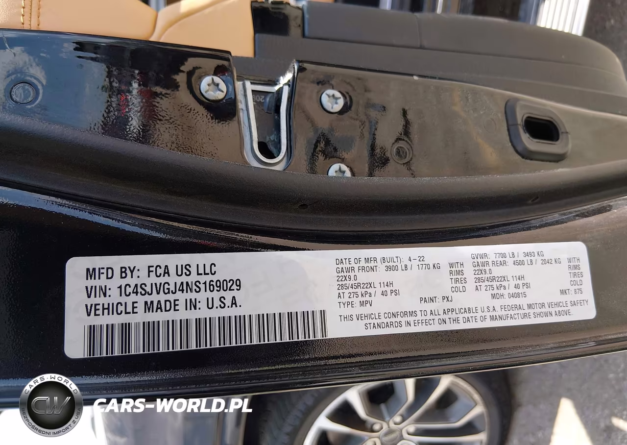 2022 Jeep Grand Wagoneer Series Iii 4X4 VIN:1C4SJVGJ4NS169029 - 9