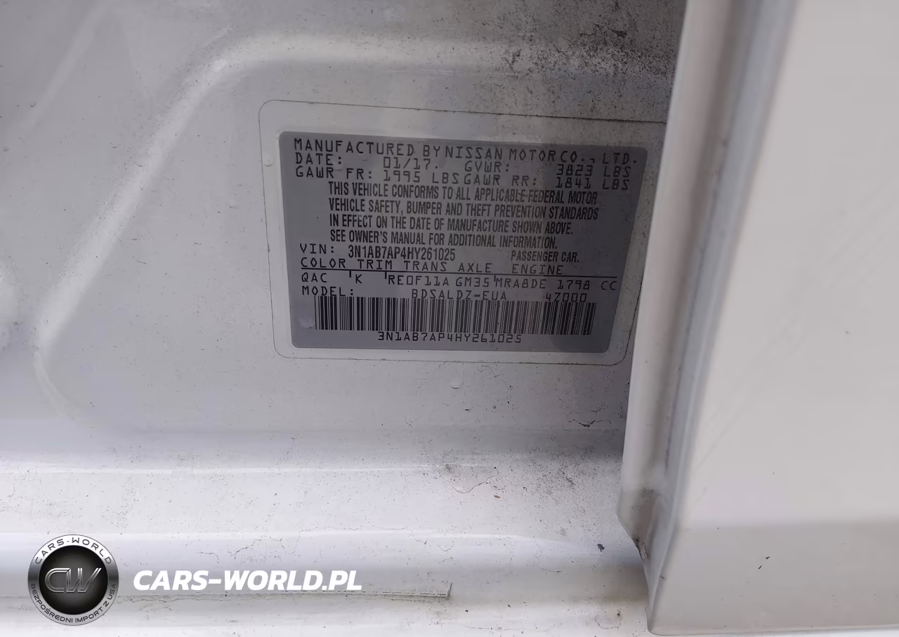 2017 Nissan Sentra Sv VIN:3N1AB7AP4HY261025 - 9