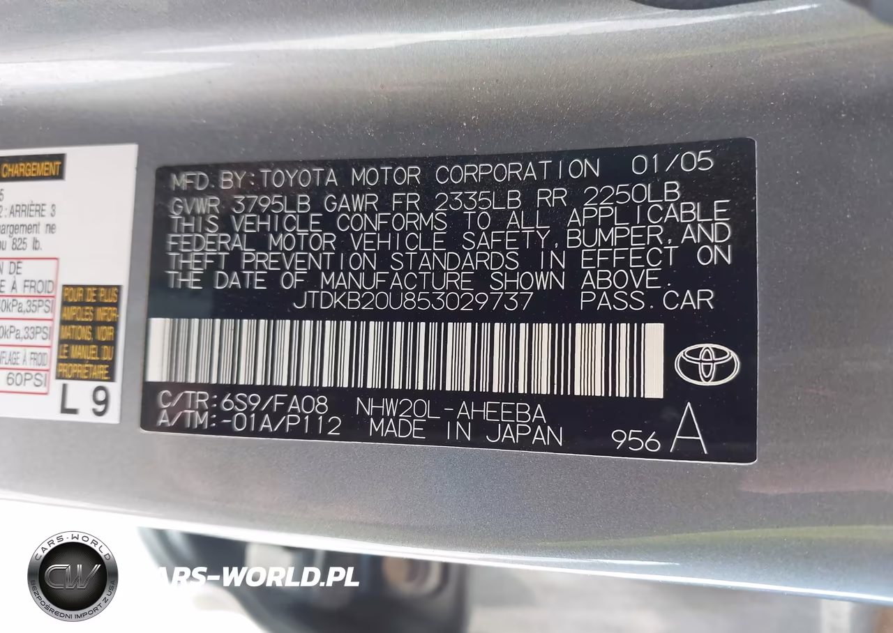 2005 Toyota Prius VIN:JTDKB20U853029737 - 9