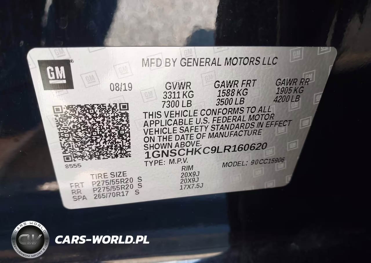 2020 Chevrolet Suburban C1500 Lt VIN:1GNSCHKC9LR160620 - 9