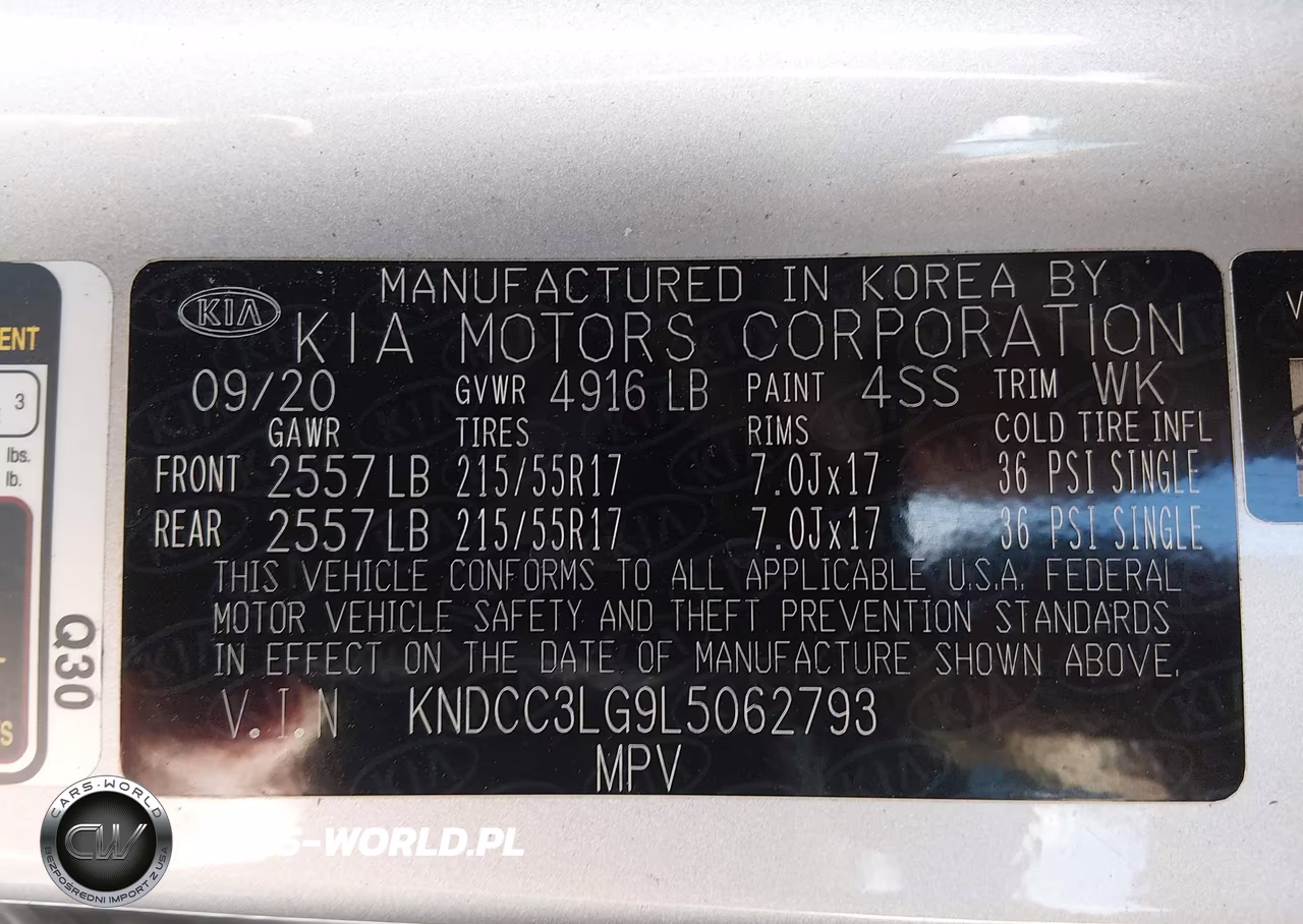 2020 Kia Niro Ev Ex VIN:KNDCC3LG9L5062793 - 9