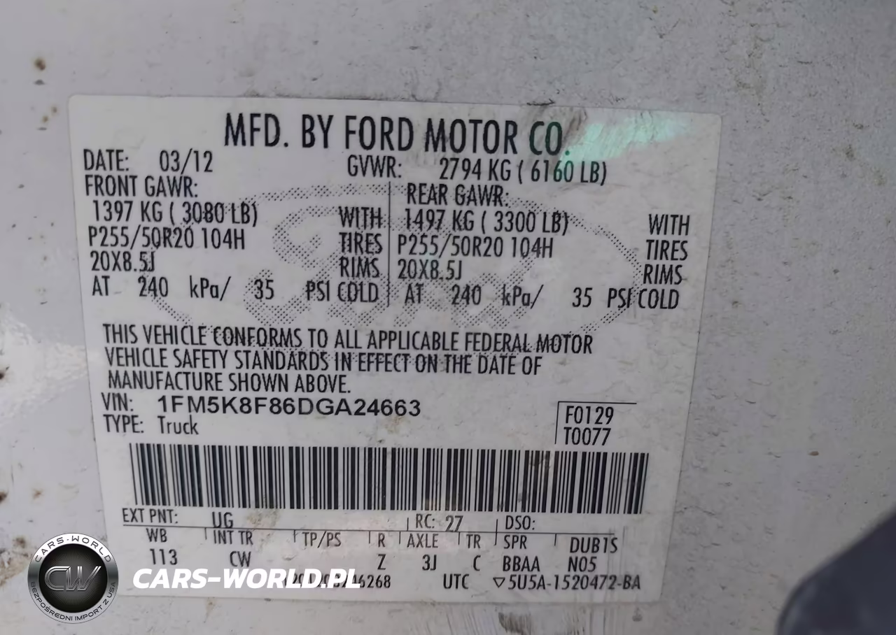 2013 Ford Explorer Limited VIN:1FM5K8F86DGA24663 - 9