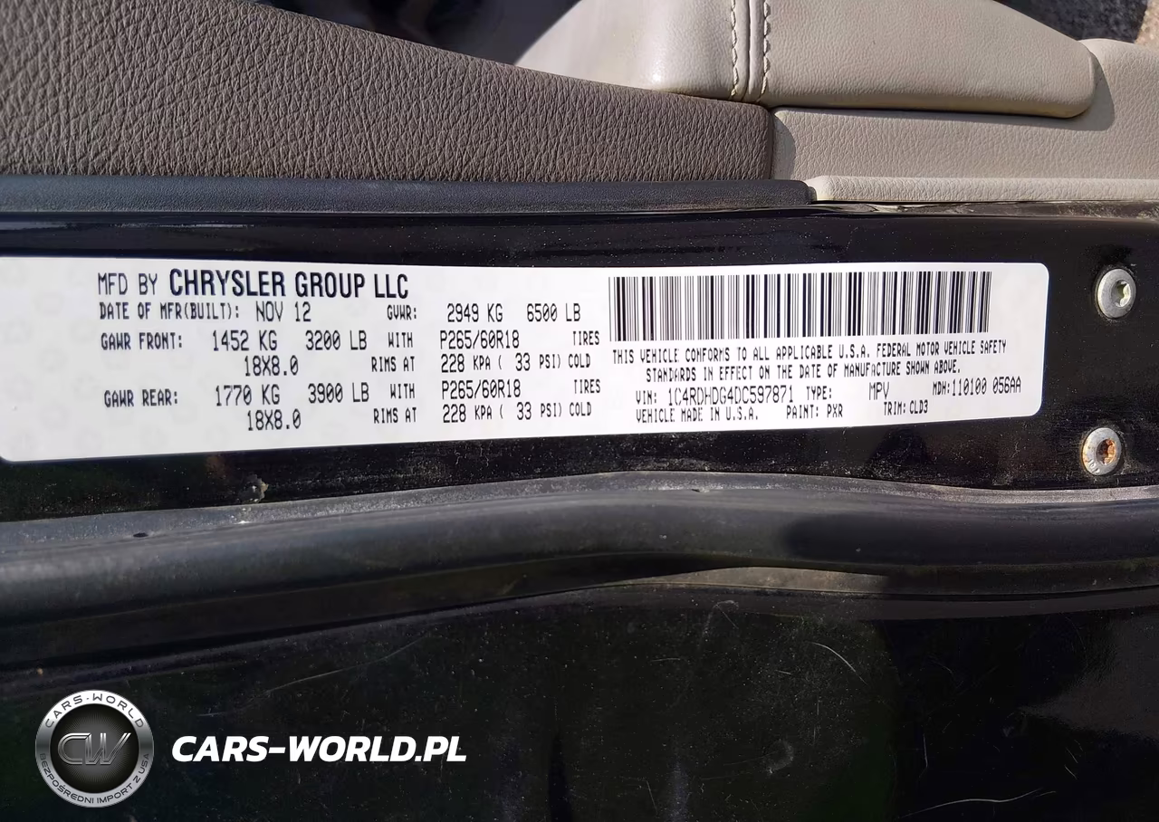 2013 Dodge Durango Crew VIN:1C4RDHDG4DC597871 - 9