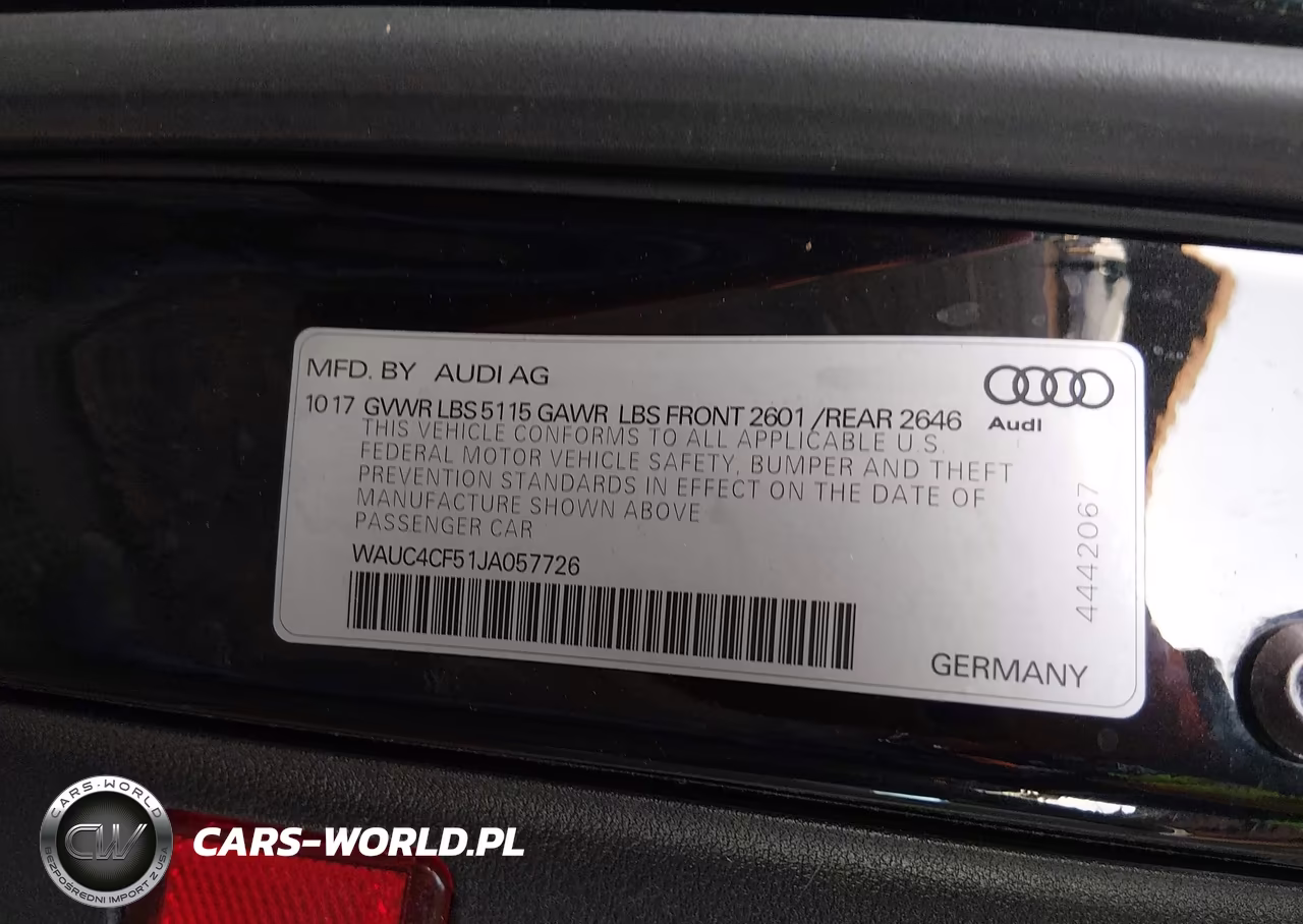 2018 Audi S5 3.0T Premium Plus VIN:WAUC4CF51JA057726 - 9