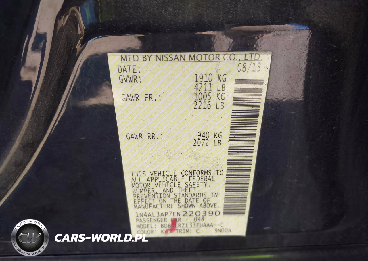 2014 Nissan Altima 2.5 S VIN:1N4AL3AP7EN220390 - 9