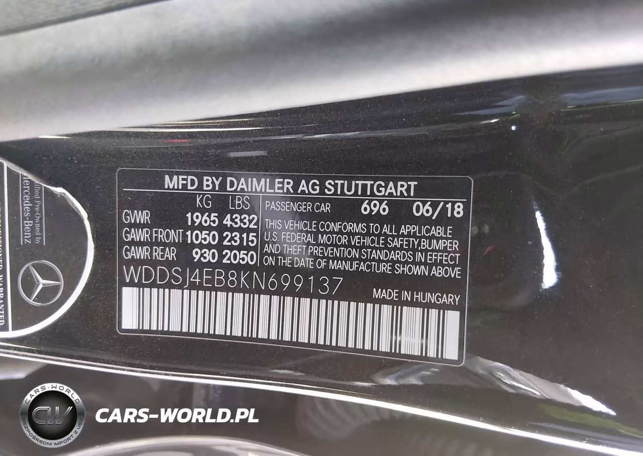2019 Mercedes-Benz Cla 250 VIN:WDDSJ4EB8KN699137 - 9