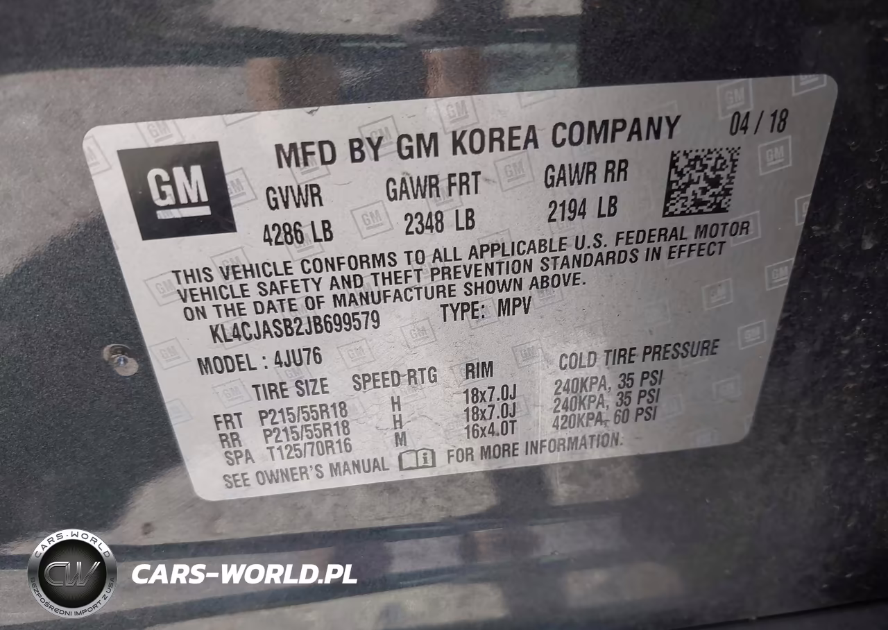 2018 Buick Encore Preferred VIN:KL4CJASB2JB699579 - 9