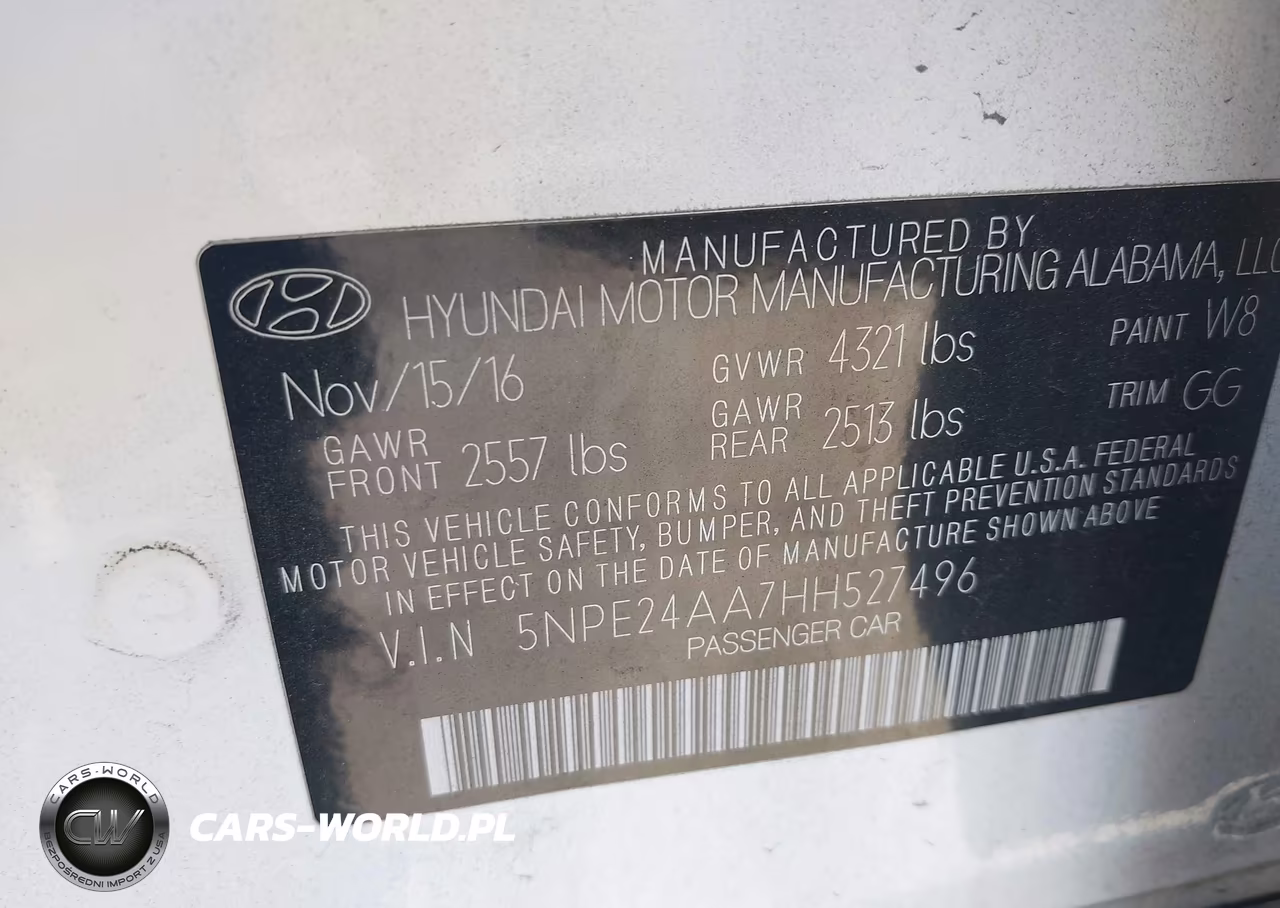 2017 Hyundai Sonata Eco VIN:5NPE24AA7HH527496 - 9