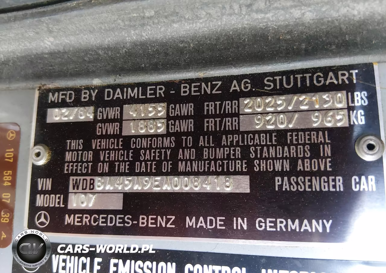 1984 Mercedes-Benz 380 Sl VIN:WDBBA45A9EA008418 - 9