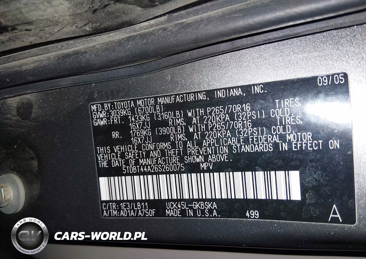 2006 Toyota Sequoia Sr5 V8 VIN:5TDBT44A26S260075 - 9