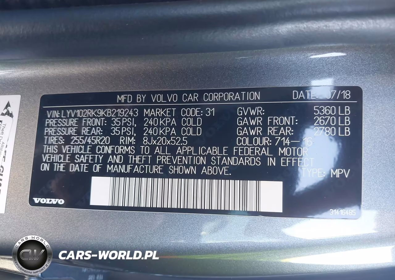 2019 Volvo Xc60 T5 Momentum VIN:LYV102RK9KB219243 - 9