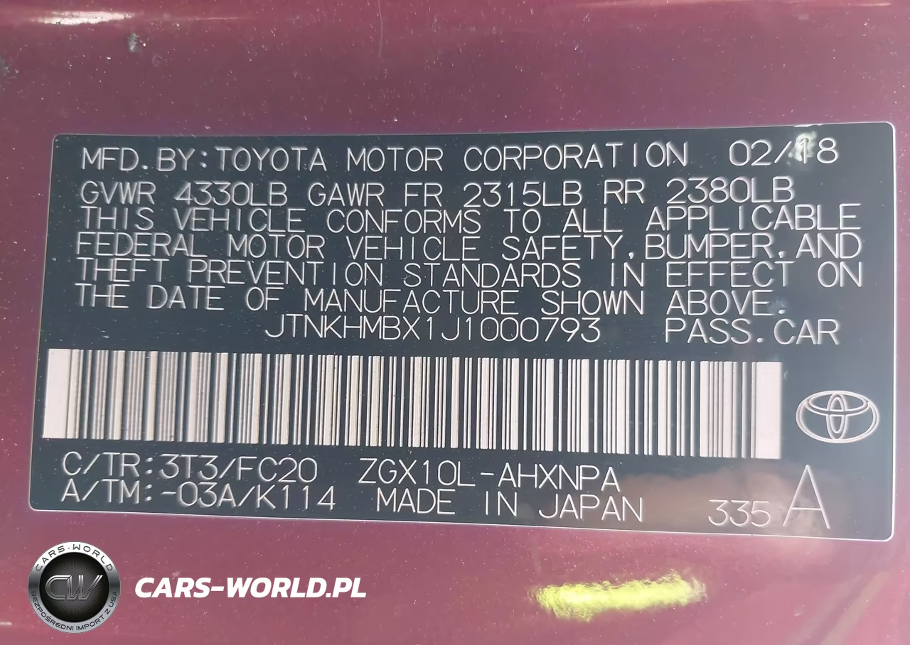 2018 Toyota C-Hr Xle VIN:JTNKHMBX1J1000793 - 9