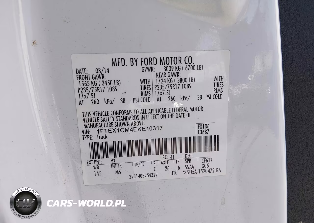 2014 Ford F-150 Xlt VIN:1FTEX1CM4EKE10317 - 9
