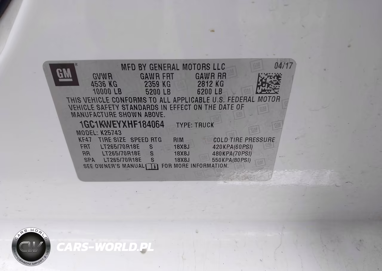 2017 Chevrolet Silverado 2500Hd Ltz VIN:1GC1KWEYXHF184064 - 9