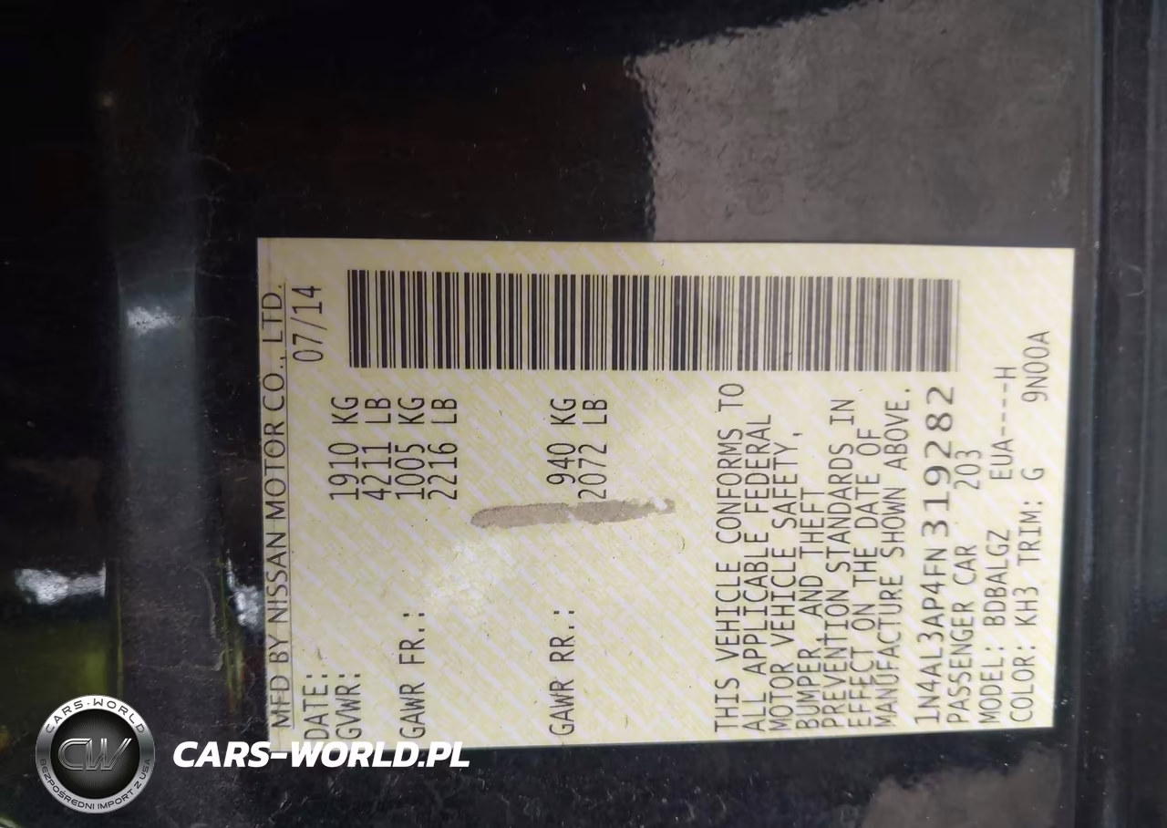 2015 Nissan Altima 2.5 S VIN:1N4AL3AP4FN319282 - 9