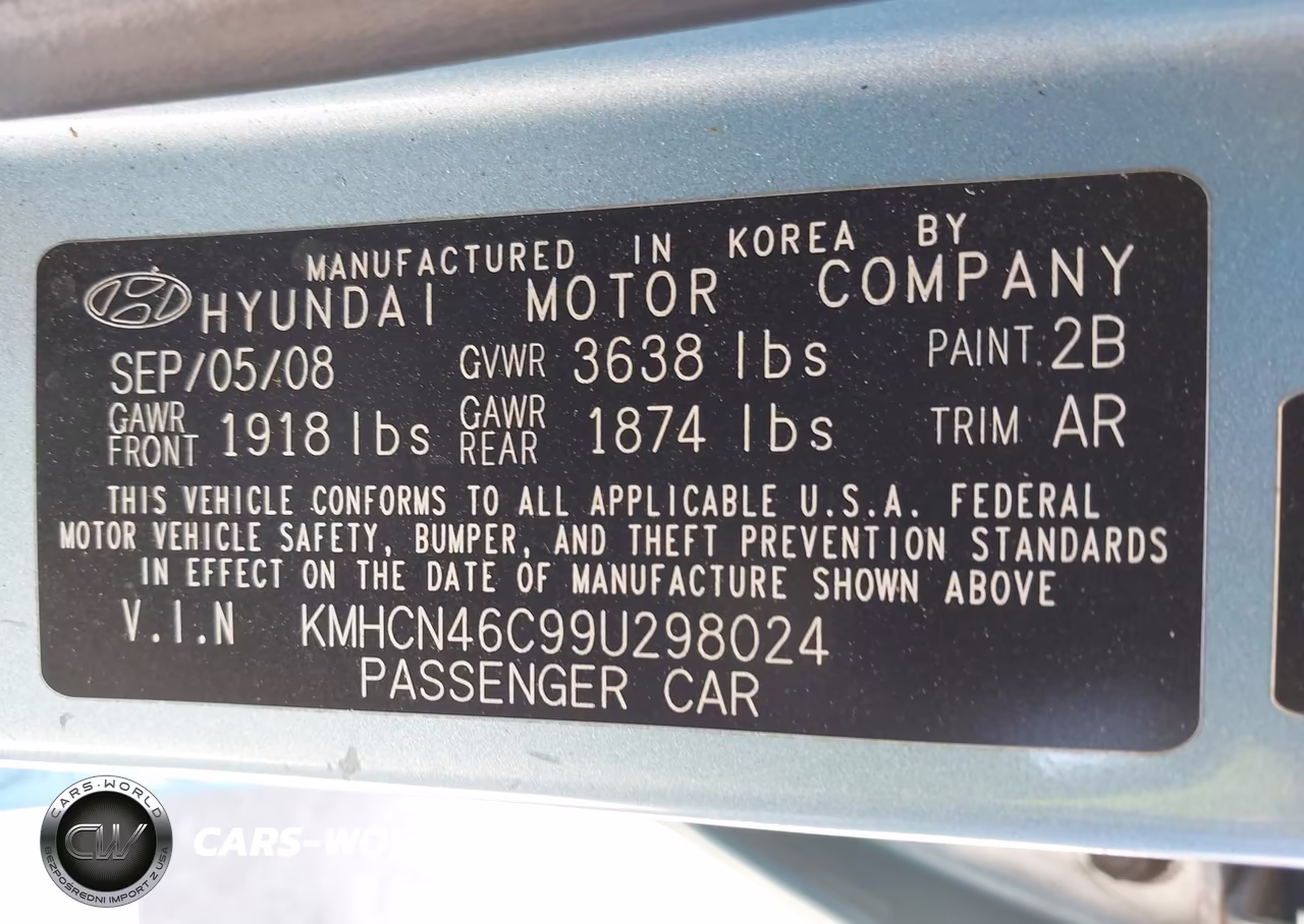 2009 Hyundai Accent Gls VIN:KMHCN46C99U298024 - 9