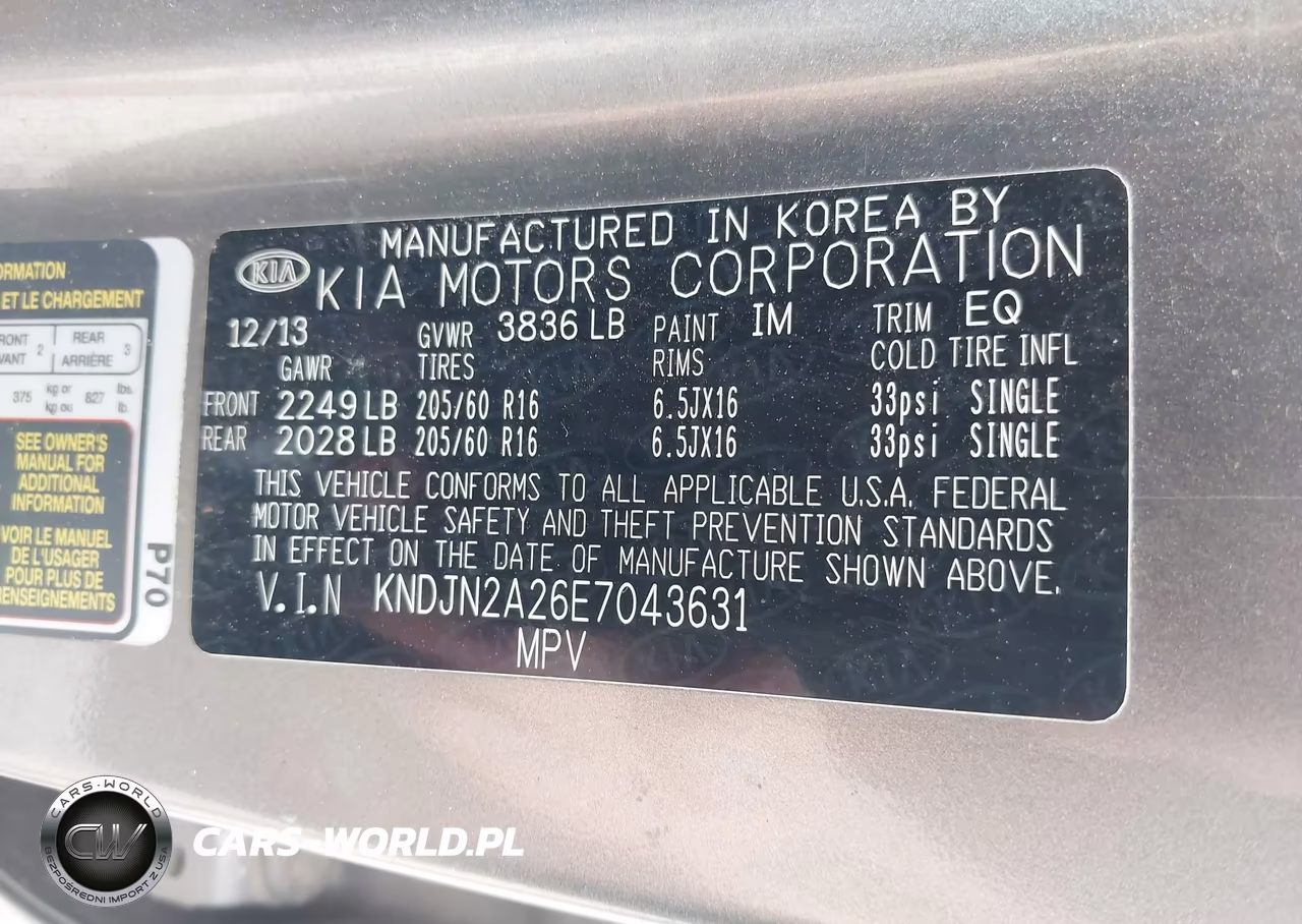2014 Kia Soul VIN:KNDJN2A26E7043631 - 9