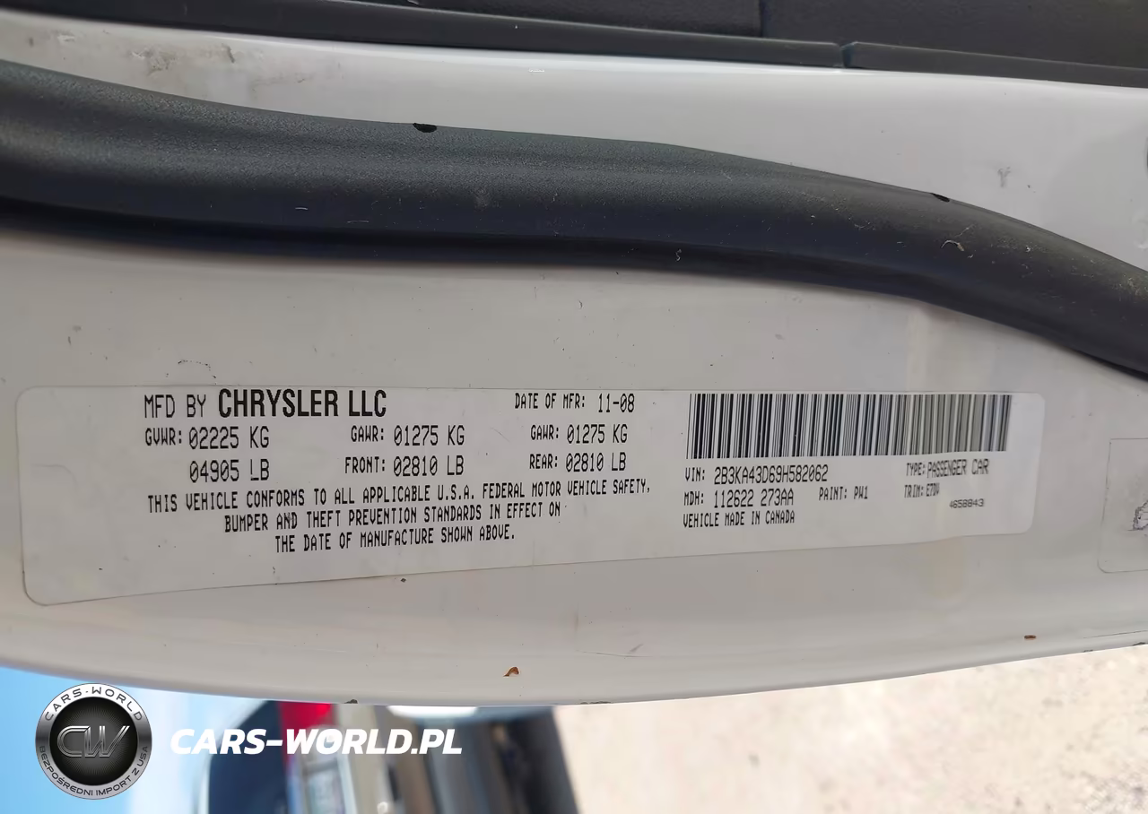 2009 Dodge Charger Se VIN:2B3KA43D69H582062 - 9