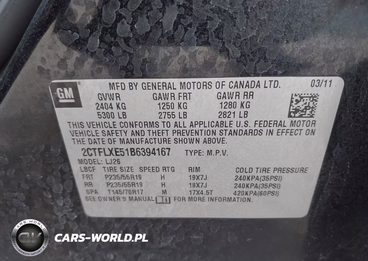 2011 GMC Terrain Slt-2 VIN:2CTFLXE51B6394167 - 9