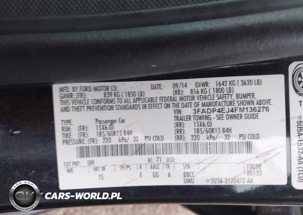 2015 Ford Fiesta Se VIN:3FADP4EJ4FM136276 - 9