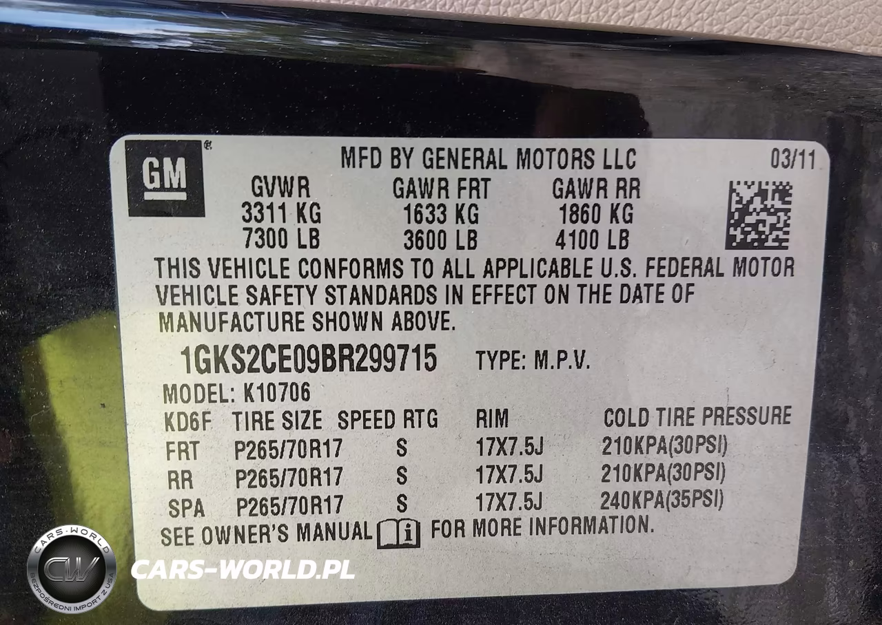 2011 GMC Yukon Slt VIN:1GKS2CE09BR299715 - 9