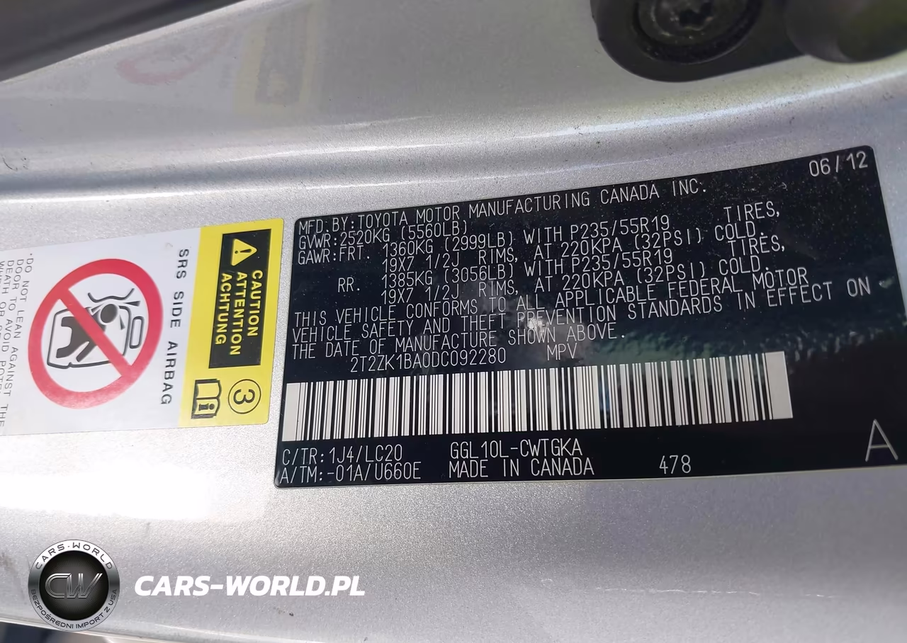 2013 Lexus Rx 350 VIN:2T2ZK1BA0DC092280 - 9