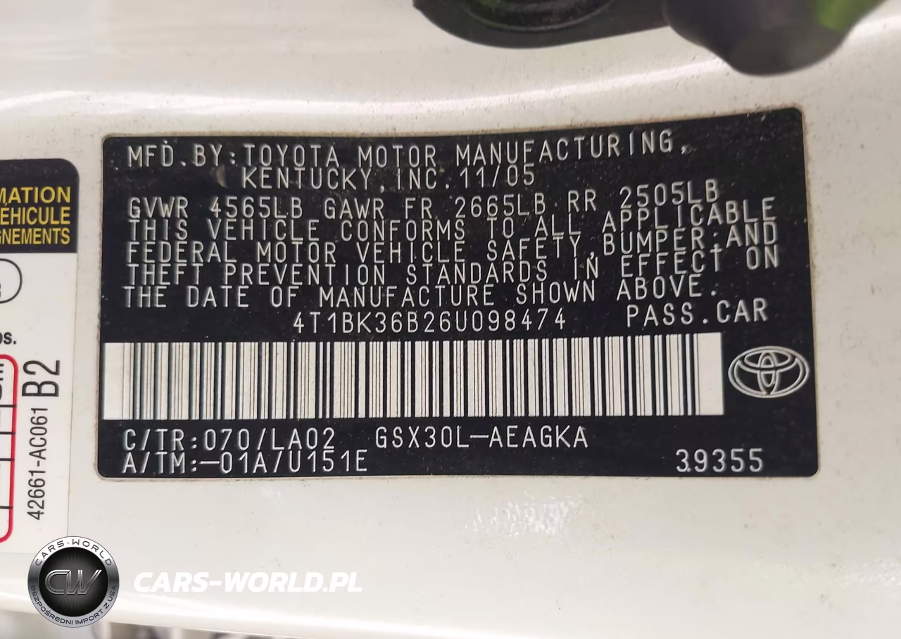 2006 Toyota Avalon Xls VIN:4T1BK36B26U098474 - 9