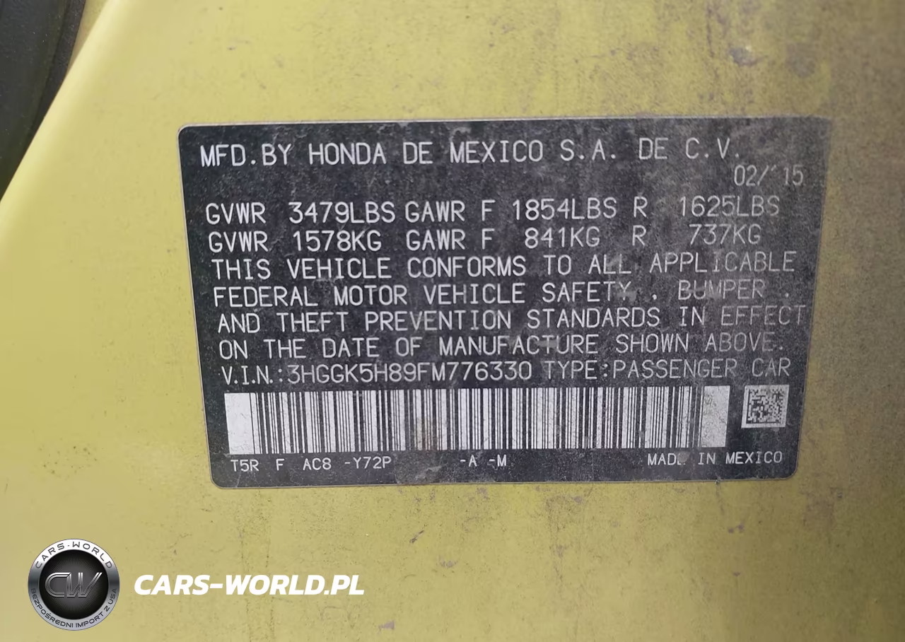 2015 Honda Fit Ex-Ex-L VIN:3HGGK5H89FM776330 - 9