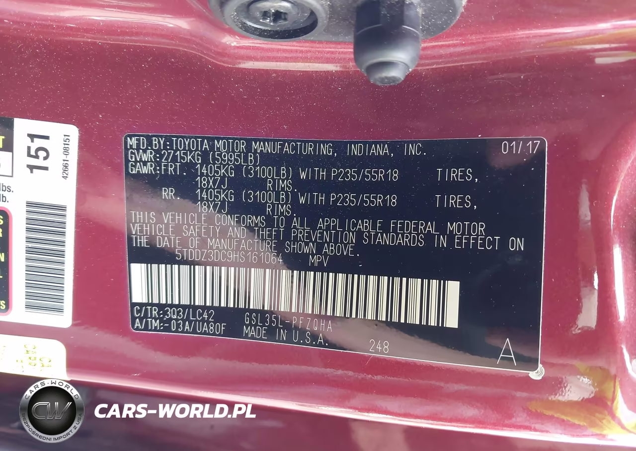 2017 Toyota Sienna Xle 7 Passenger VIN:5TDDZ3DC9HS161064 - 9