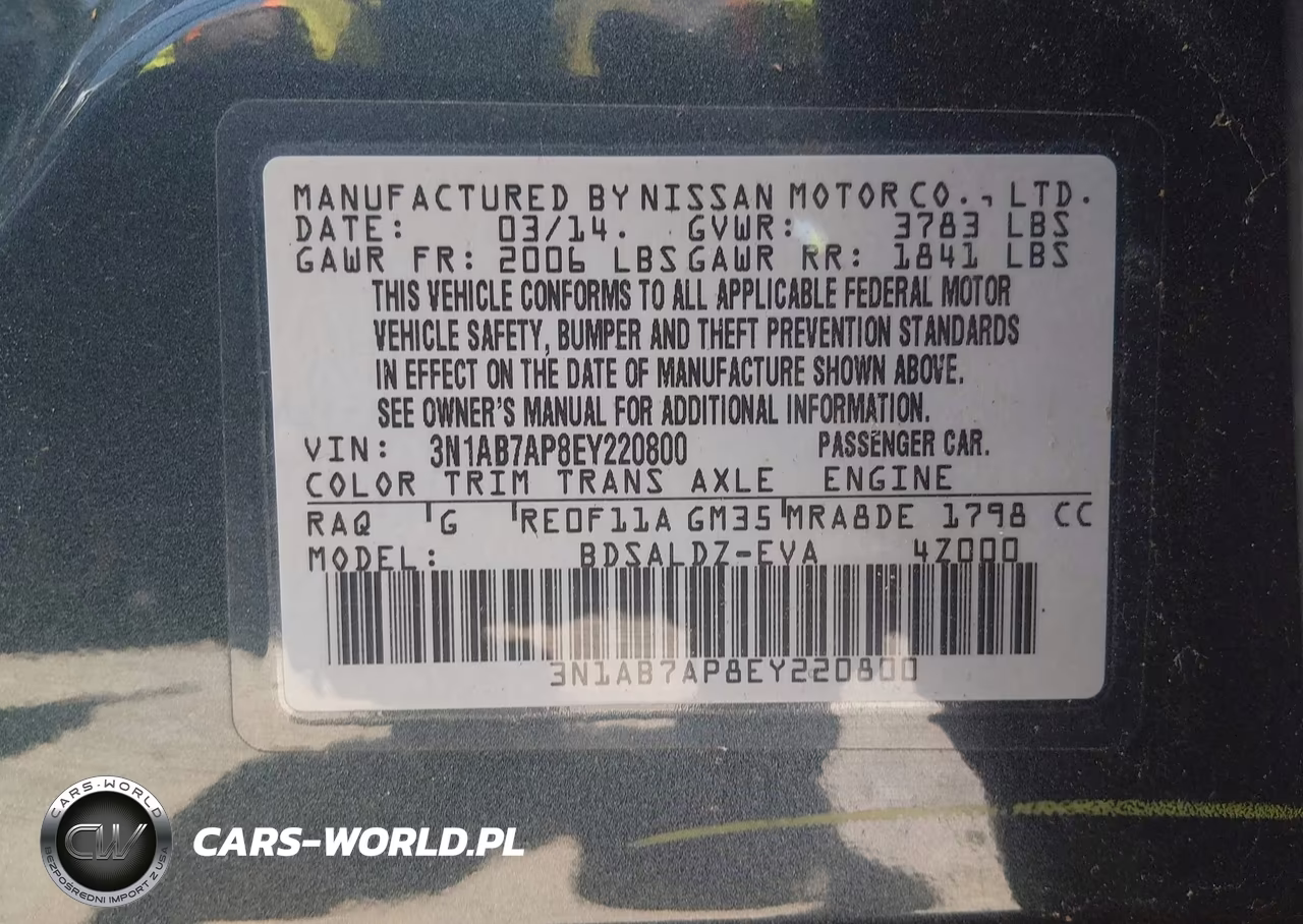 2014 Nissan Sentra Fe+ S-Fe+ Sv-S-Sl-Sr-Sv VIN:3N1AB7AP8EY220800 - 9