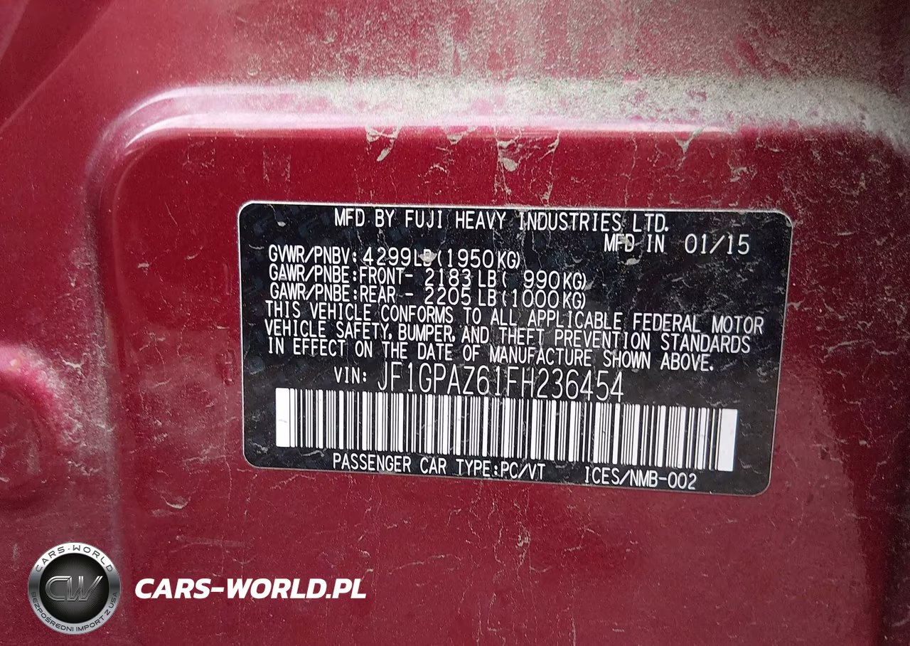 2015 Subaru Impreza 2.0I Sport Limited VIN:JF1GPAZ61FH236454 - 9