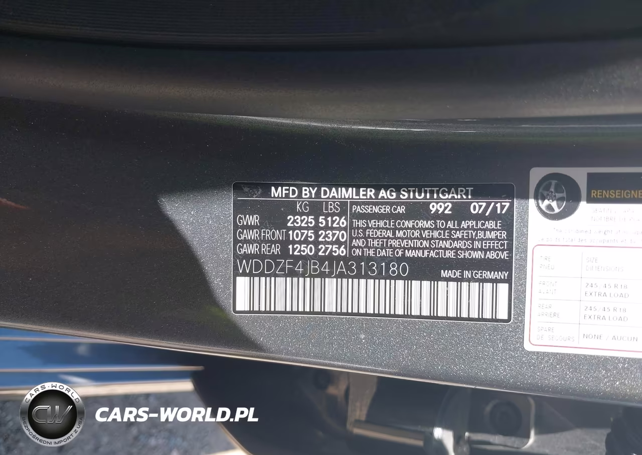 2018 Mercedes-Benz E 300 VIN:WDDZF4JB4JA313180 - 9