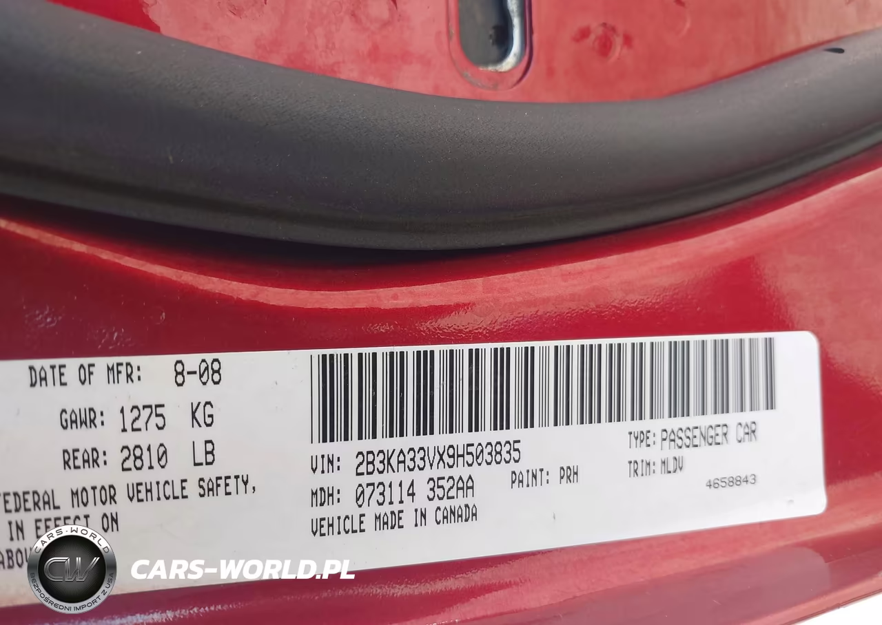 2009 Dodge Charger Sxt VIN:2B3KA33VX9H503835 - 9