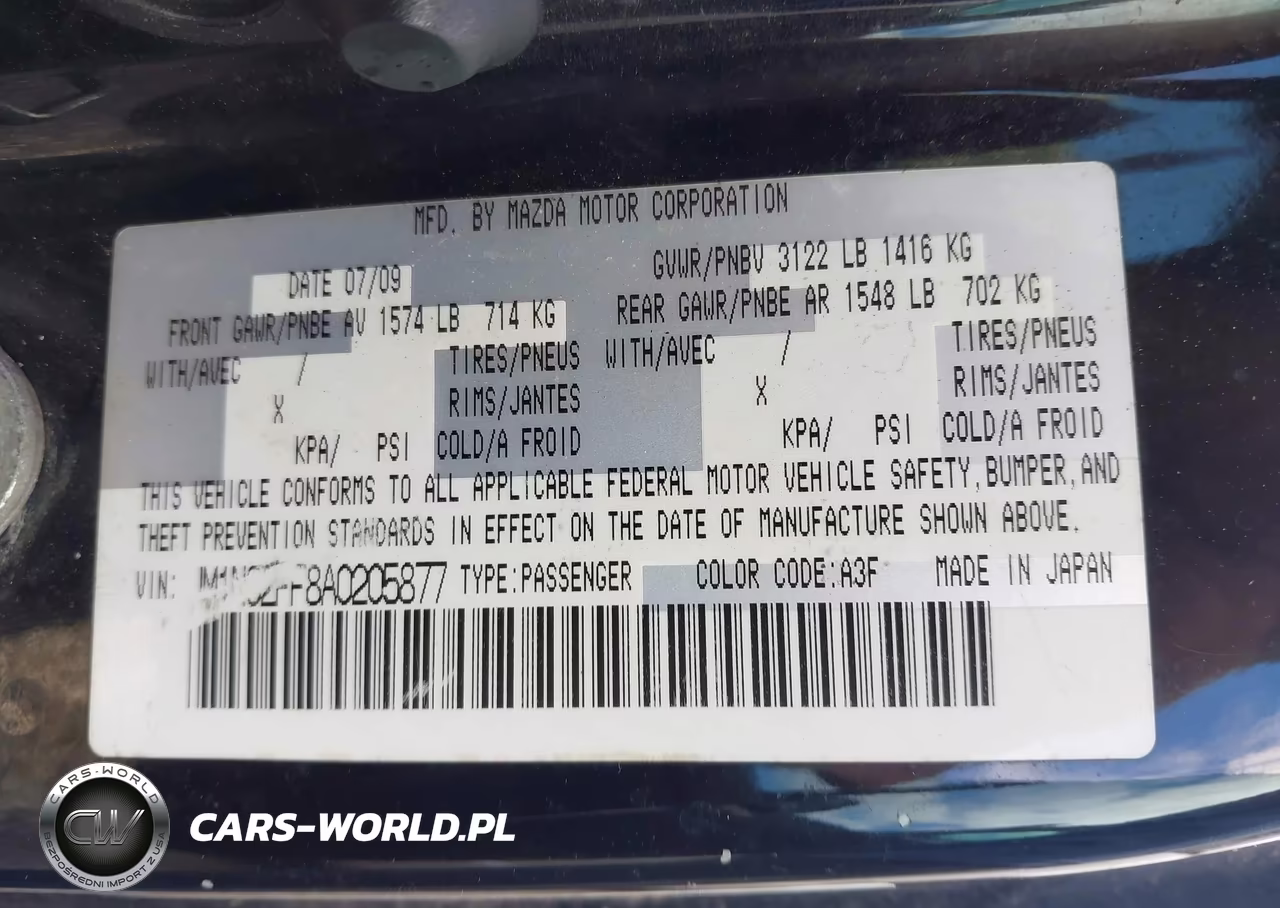 2010 Mazda Mx-5 Miata Grand Touring VIN:JM1NC2FF8A0205877 - 9