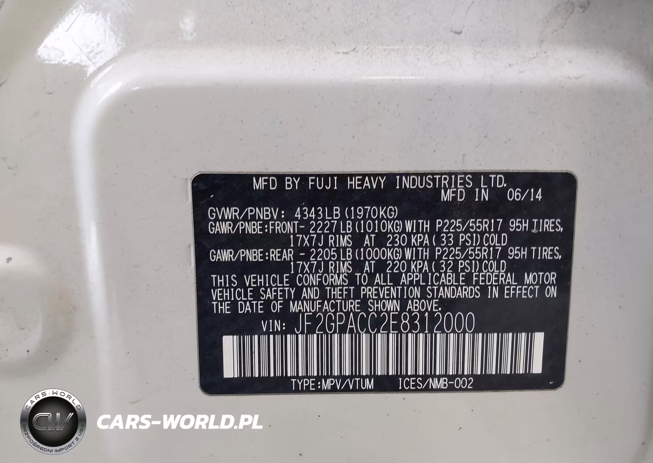 2014 Subaru Xv Crosstrek 2.0I Premium VIN:JF2GPACC2E8312000 - 9