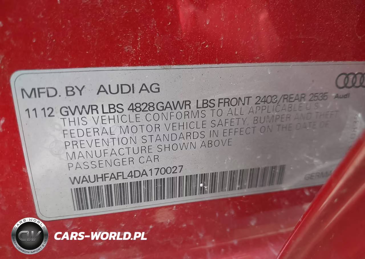 2013 Audi A4 2.0T Premium VIN:WAUHFAFL4DA170027 - 9
