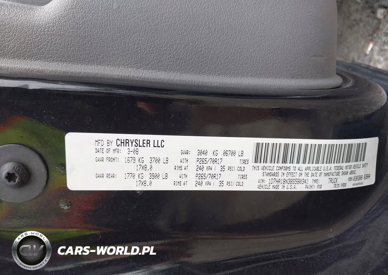 2008 Dodge Ram 1500 Slt VIN:1D7HA18N38S580341 - 9