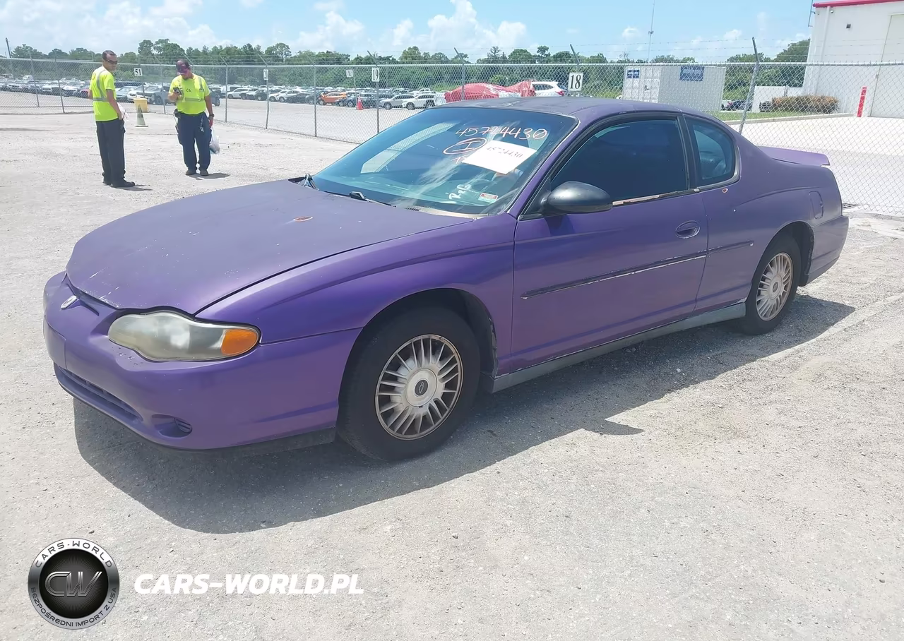 2002 Chevrolet Monte Carlo Ls VIN:2G1WW15E929287701 - 2
