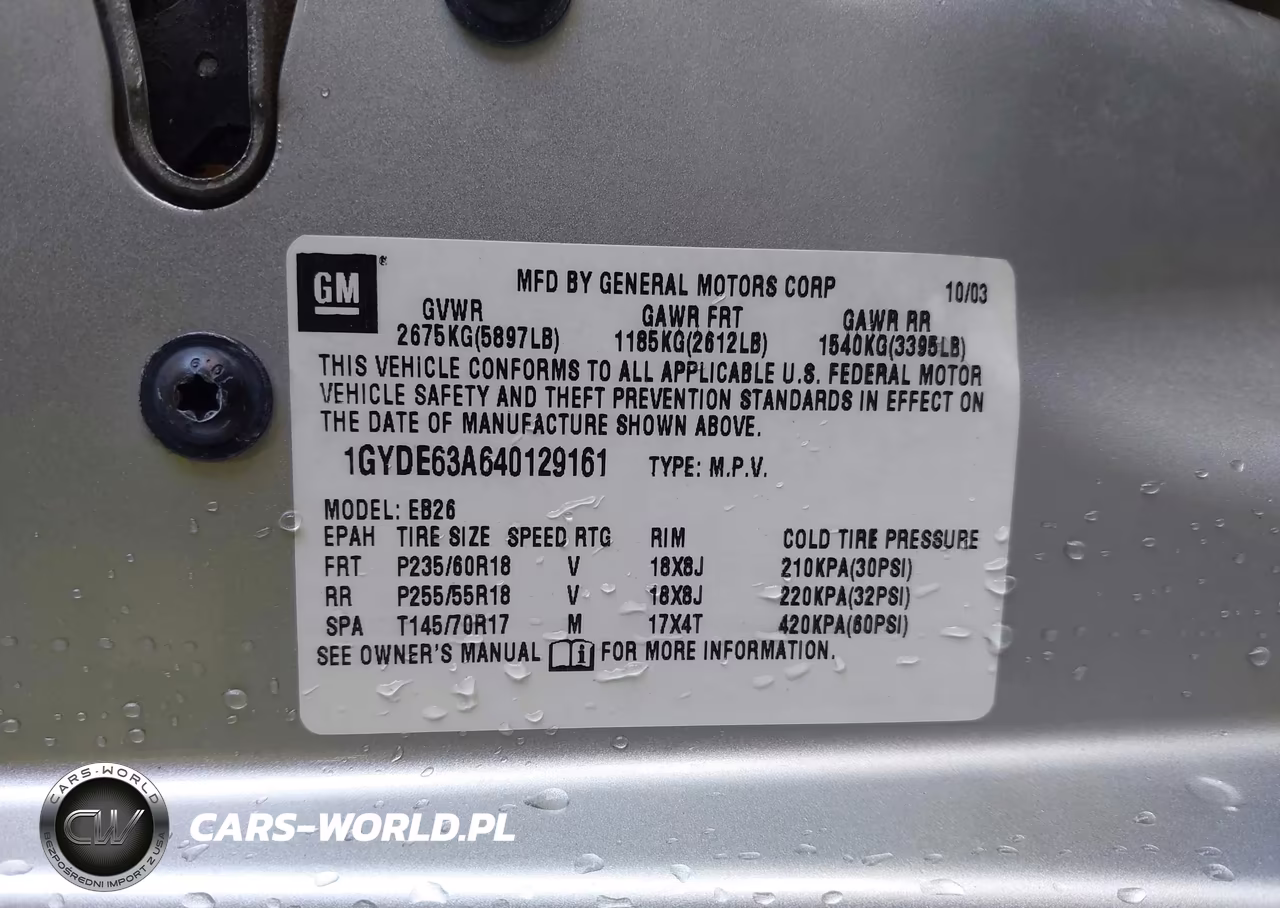 2004 Cadillac Srx V8 VIN:1GYDE63A640129161 - 9