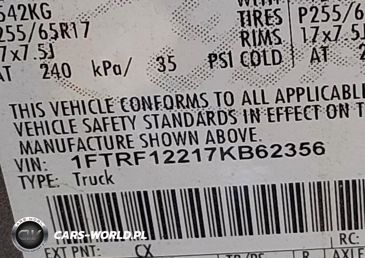 2007 Ford F-150 Stx-Xl-Xlt VIN:1FTRF12217KB62356 - 9