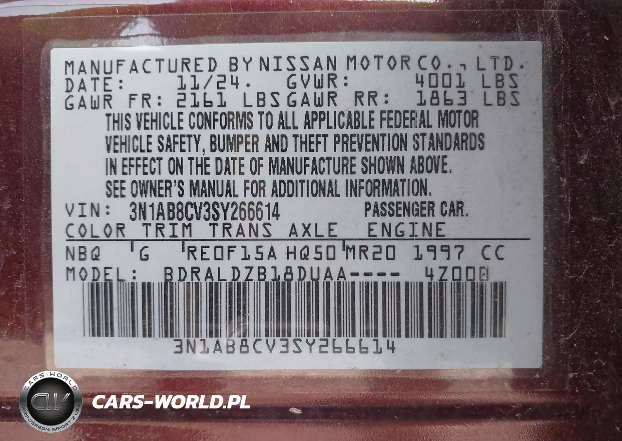 2025 Nissan Sentra Sv VIN:3N1AB8CV3SY266614 - 9