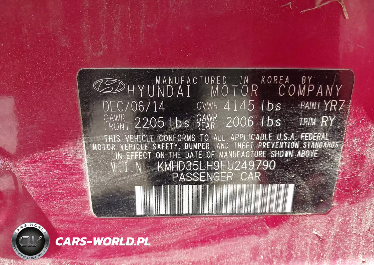 2015 Hyundai Elantra Gt VIN:KMHD35LH9FU249790 - 9