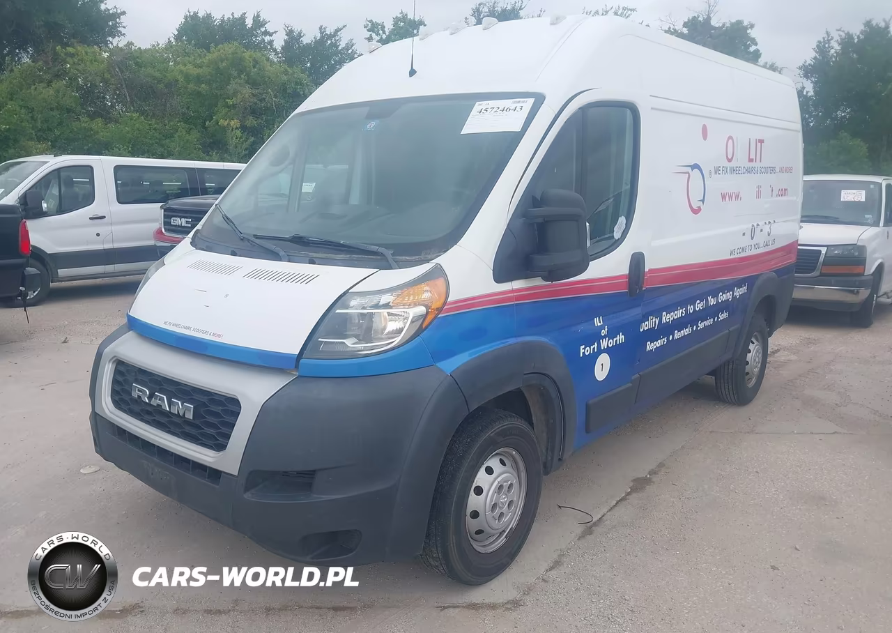 2020 Ram Promaster 1500 High Roof 136 Wb VIN:3C6TRVBG6LE103064 - 2
