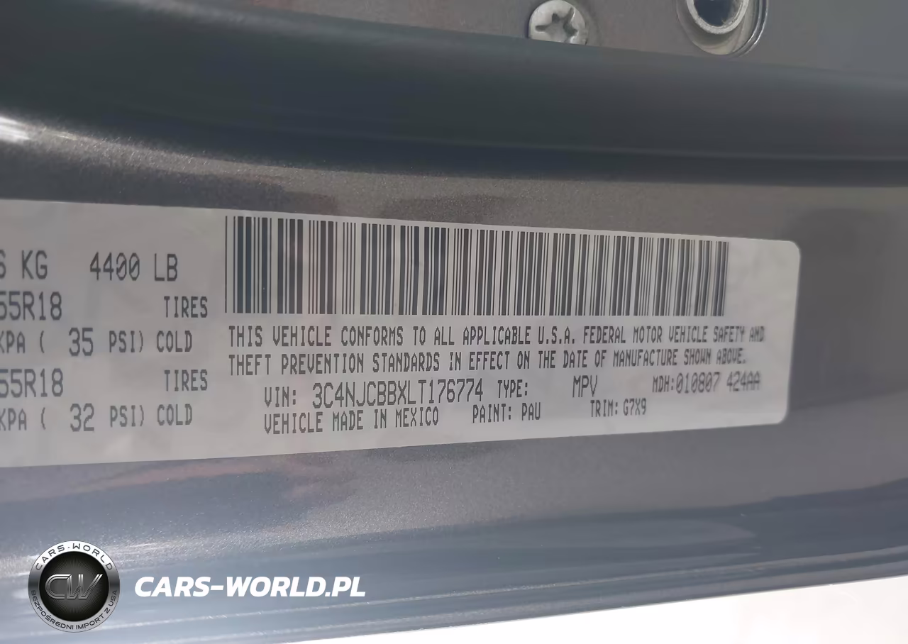 2020 Jeep Compass Altitude Fwd VIN:3C4NJCBBXLT176774 - 9