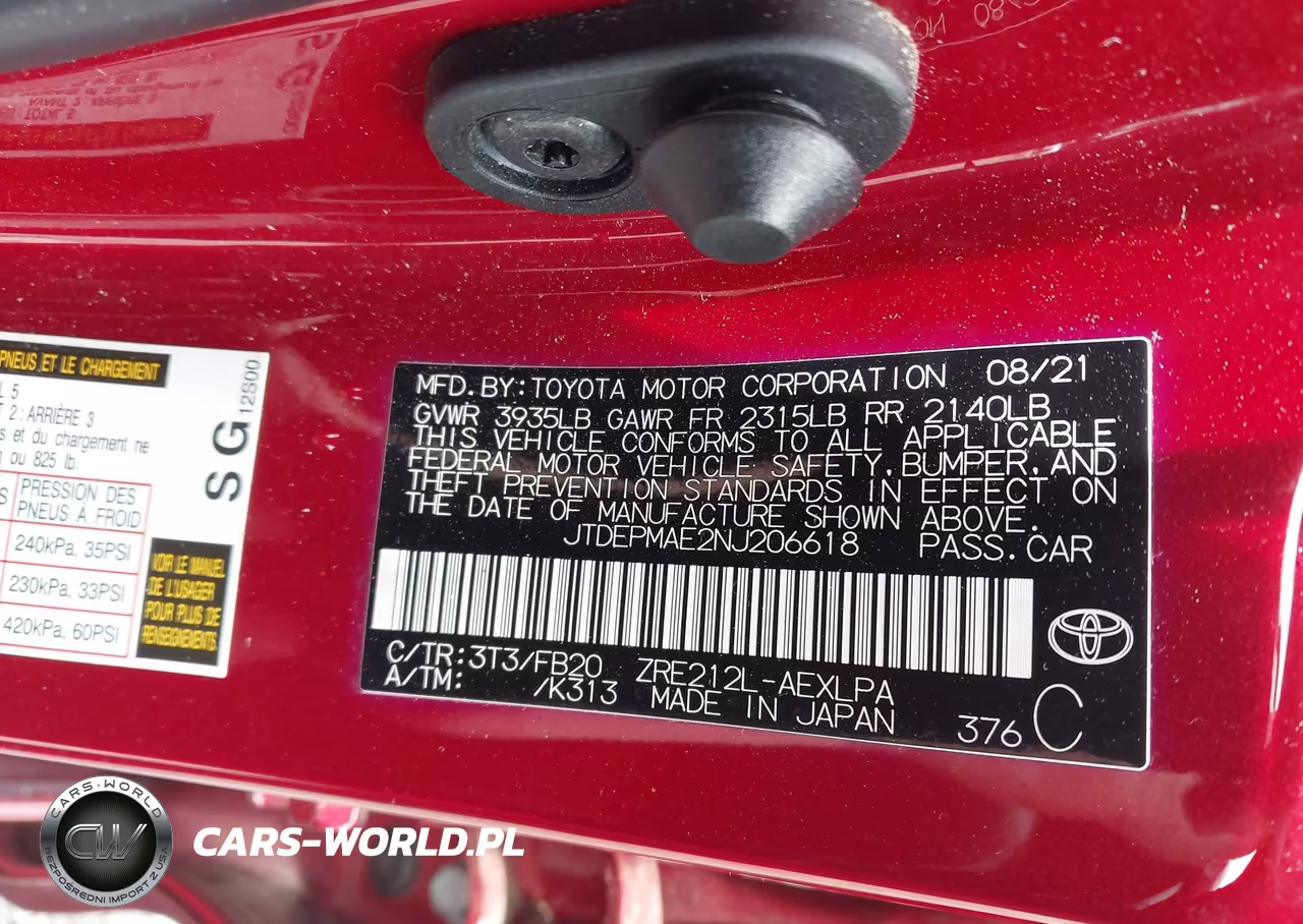 2022 Toyota Corolla Le VIN:JTDEPMAE2NJ206618 - 9