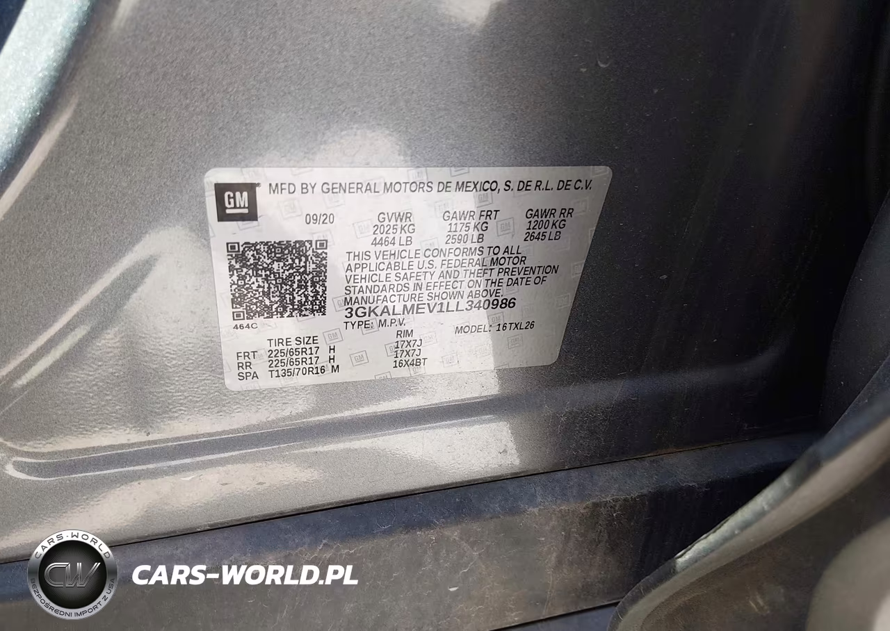 2020 GMC Terrain Fwd Sle VIN:3GKALMEV1LL340986 - 9